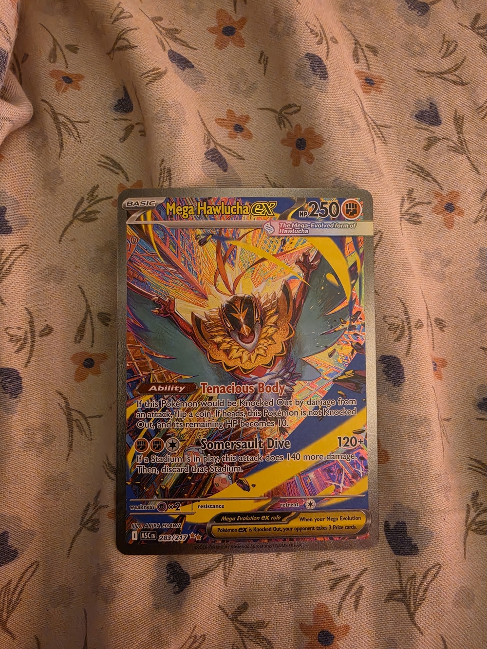 Mega Hawlucha EX Holo Pokémon Card - Ascended Heroes